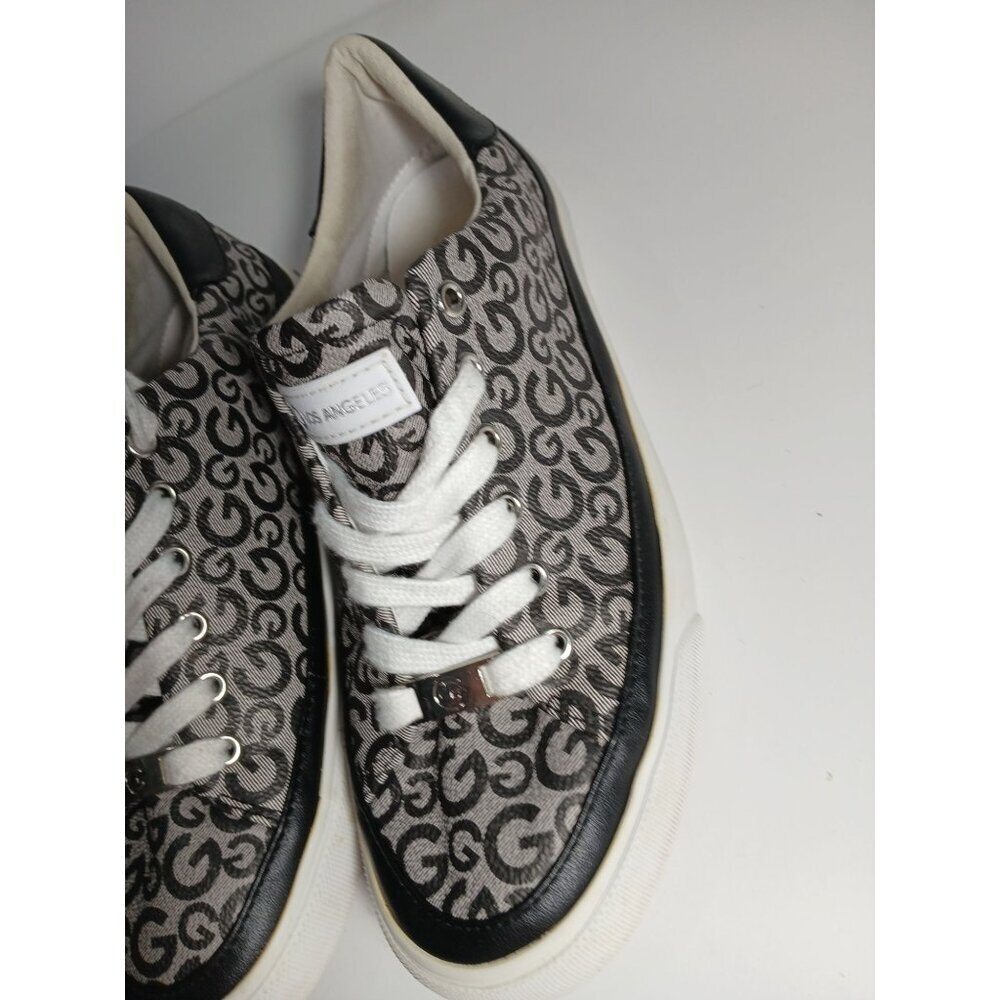 GBG GUESS Women's Signature Brown Blue Sneakers Low Top Lace Up 7.5 GGMEEKIE - Picture 3 of 7